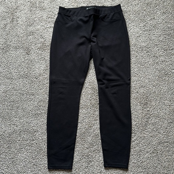 NWOT BlankNYC The Mercer Ponte Knit Skinny Pants 30 Caviar - Picture 5 of 10